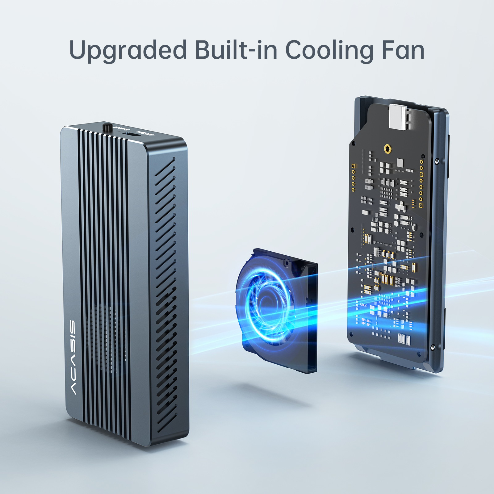 ACASIS Thunderbolt 4 SSD Enclosure - 8TB M.2 Nvme Cooling