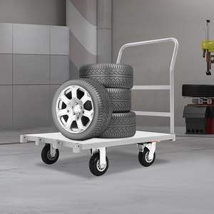 Chariot à plateau plat pour cloisons sèches 45 x 30 pouces avec 1 poignée avant et <span class=keywords><strong>3</strong></span> poignées latérales - Product Image 2