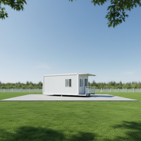 Maisonnette préfabriquée moderne en conteneur, portable, modulaire, pour jardin, simple, minimaliste, détachable, en acier, écologique