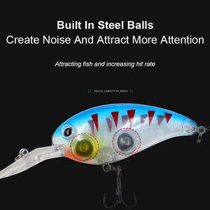 Esche Artificiali Rigide da Pesca 10cm 15g, Crankbait Galleggiante in Plastica, Esca per Jigging - Product Image 3