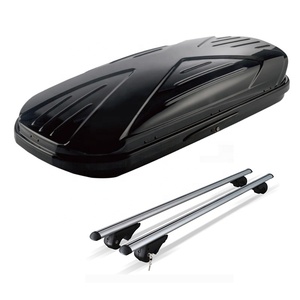 TIROL Custom Wholesale Universal Thule Black ABS Plastics Car Cargo Roof Rack Luggage Storage Boxes