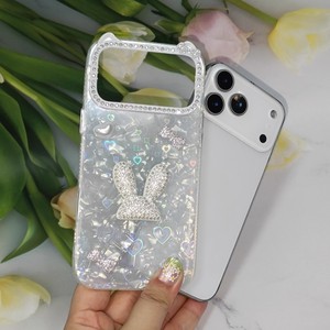 <span class=keywords><strong>Coque</strong></span> de téléphone antichoc pour filles avec strass, motif lapin et nœud, texture cœur <span class=keywords><strong>holographique</strong></span>, pour <span class=keywords><strong>iPhone</strong></span> <span class=keywords><strong>11</strong></span> 12 16 17 - Product Image 4
