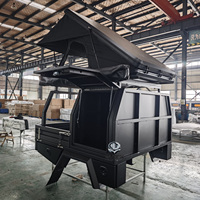 Vente en gros de carrosserie de camionnette en aluminium 1800 Raw Ute Canopy avec tente de toit