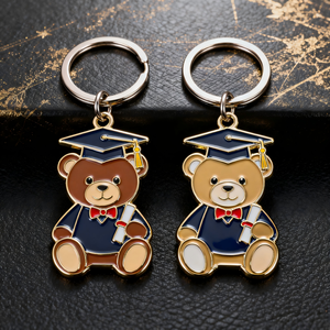 Porte-clés en alliage de zinc OEM en forme de livre en relief, vente en gros à bas prix, pendentif en émail doux pour bibliophiles, lecture scolaire - Product Image 3