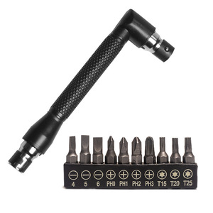 Llave hexagonal en forma de L Yunbei Yb de 6,35 mm, herramienta de doble extremo con acabado de óxido negro - Product Image 2