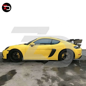 Ventes chaudes Kit carrosserie de style GT4 pour 718 Cayman GTS <span class=keywords><strong>Boxster</strong></span> S avec diffuseur de pare-chocs, scoop latéral et lèvres de jupe latérale - Product Image 2