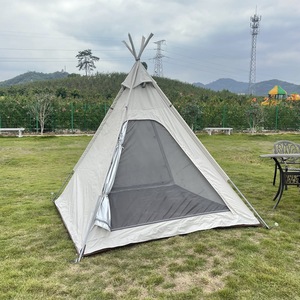Pyramid Tent 200X200 Single Layer White UV Protection Waterproof Outdoor Camping Tent - Product Image 1