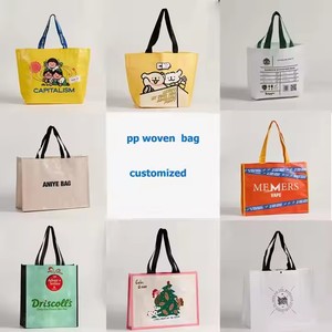 Wholesale Factory Oversize Recyclable Nylon PP Woven Shopping <b>Bag</b> Custom Logo Grocery <b>Bag</b> with Double Handle - Product Image 5