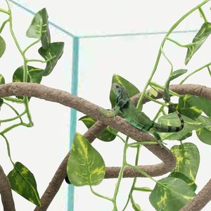 Plante grimpante artificielle en rotin Mingcai, PVC souple marron, pour la décoration d'un habitat de reptiles - Product Image 2