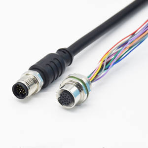 M12ตัวเชื่อมต่อกันน้ำ17-แกนตัวเชื่อมต่อการบินจำนวนแกน2-17P ซ็อกเก็ตปลั๊กส่งข้อมูล - Product Image 2