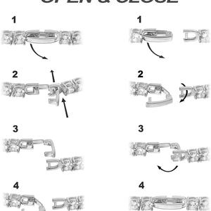 2025 18K Gold Plated 3mm Cubic Zirconia Classic Tennis Bracelet Men's Customizable <b>Engraving</b> Trendy Jewelry - Product Image 3