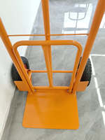 Carretilla de mano de acero de alta resistencia con dos ruedas, neumáticos, para transporte de carga en almacenes y construcción, tipo Tiger Cart