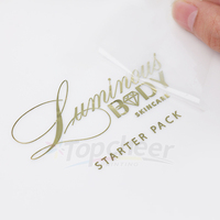 Étiquettes autocollantes en métal 3D personnalisées, autocollant en feuille d'or imperméable, fabricant d'autocollants, étiquette de logo privée