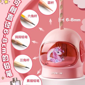 Electric <b>Stationery</b> <b>Set</b> For Children 6-8mm Pencil Sharpener With <b>Unicorn</b> Design Gift For Kids School Use - Product Image 1