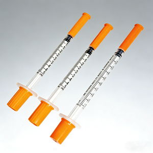 Disposable <strong>Insulin</strong> <strong>Syringe</strong> <strong>Syringes</strong> 31g <strong>100</strong> <strong>Unit</strong> 8mm 29 Gauge Diabetic <strong>Syringe</strong> 1cc <strong>Insulin</strong> Needles 31mm case Animal Use - Product Image 2