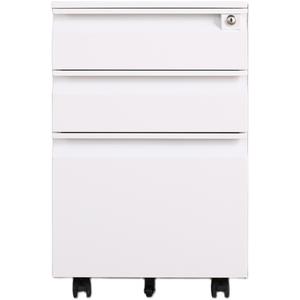 Armadio Archivio in Acciaio Mobile per Ufficio con 3 Cassetti, Serratura, Ignifugo, Design Moderno e Semplice - Product Image 5