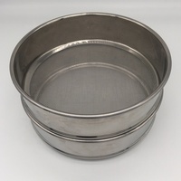 Tamis de laboratoire standard en acier inoxydable à mailles fines (300, 400, 500 microns), simple ou double couche