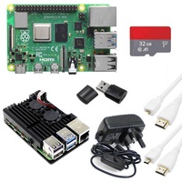 Kit Raspberry Pi Modèle B Pi4 4B d'origine avec carte de développement 1 Go, 2 Go, 4 Go, 8 Go de RAM et plaque de dissipation thermique