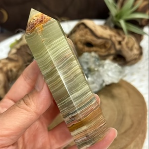 Cột đá ngọc Afghanistan tự nhiên, đá thô, đánh bóng, vật trang trí cột cho bàn làm việc, trang trí cảnh quan nhà cửa, khoảng 8-12 cái/kg - Product Image 5