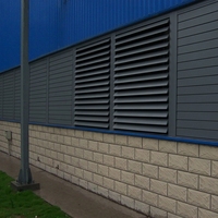 Volet vertical en alliage d'aluminium léger et durable, ventilation moderne, économie d'énergie, respectueux de l'environnement, taille personnalisée, OEM ODM