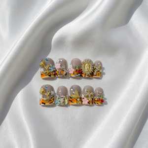 <span class=keywords><strong>Uñas</strong></span> Postizas <span class=keywords><strong>de</strong></span> Lujo Hechas a Mano, Estilo Y2K, Diseño <span class=keywords><strong>de</strong></span> Pico <span class=keywords><strong>de</strong></span> Pato 3D <span class=keywords><strong>con</strong></span> Joyas, para Gala y Boda, Diseño Personalizado Premium, <span class=keywords><strong>Uñas</strong></span> Postizas al por Mayor - Product Image 4