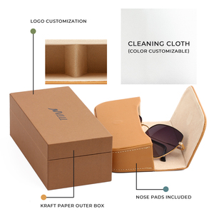 Cao cấp muti-màu Hộp Quà Tặng biểu tượng tùy chỉnh & làm bằng tay Trường hợp với nam châm High End PU Eyewear Gói Kính mát hộp - Product Image 2