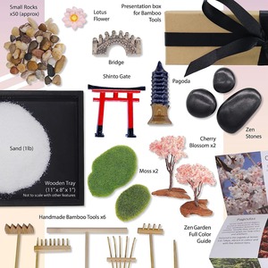 Support de Bougie Lotus <span class=keywords><strong>Zen</strong></span> Japonais DIY, Plateau en Bois, Statue de Bouddha en Résine, Modèle de Sculpture en Galets de Sable, Décoration Artistique <span class=keywords><strong>Zen</strong></span> Artificielle - Product Image 6