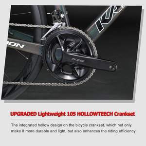 Vélo de course sur route en fibre de carbone RTS T700 avec freins à disque hydrauliques, 24 vitesses, pédales ordinaires, jeu de roues 700C pour cyclisme professionnel - Product Image 4