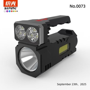 BaiFeng High Power Dual Light Source Rechargeable LED Flashlight Camping Lantern Outdoor Portable Lighting No.0073 - Product Image 1