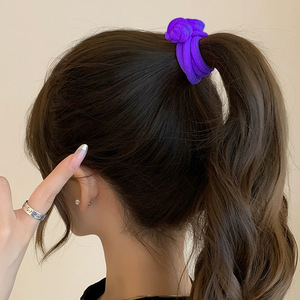 Élastique à cheveux pour queue de cheval, épaissi, noué, avec nœud, en tissu, pour usage quotidien, été 2024, origine Yiwu - Product Image 4