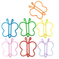 Clips de Papel con Forma de Mariposa para Tarjetas de Regalo, Clips Metálicos con Forma de Animal para Niñas, Estudiantes, Marcadores de Libros, Oficina, Papelería Escolar