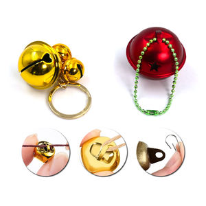 Campanas Decorativas Colgantes de Metal, Pequeñas Campanas Brillantes de Colores Vivos, Campanas de <span class=keywords><strong>Jingle</strong></span> para Manualidades Navideñas y Accesorios de Bricolaje - Product Image 5