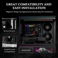 Thermalright Peerless Assassin 140 Digital Black CPU Cooler Air with 6 Heatpipes Magnetic Display Board Top Cover Cooler De Pc