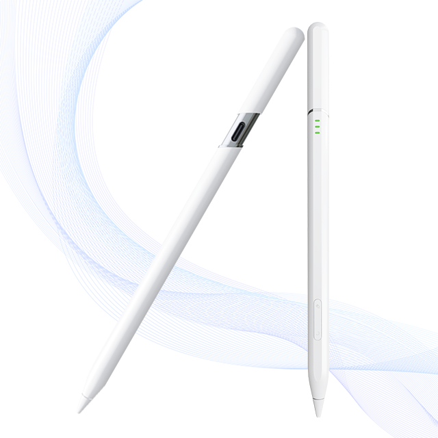 WKZP023A Metal Active Pencil Stylus Pen Hidden Charging Port for iPad 11th/10th/9th/8th/7th/6th Generation Supports Undo Eraser