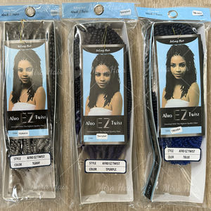 Extensions de cheveux synthétiques pré-étirées 10 pouces pour <span class=keywords><strong>tresses</strong></span> au crochet, style <span class=keywords><strong>Afro</strong></span> Twist, <span class=keywords><strong>Afro</strong></span> Kinky, Springy Curly, Yanky Twist - Product Image 4