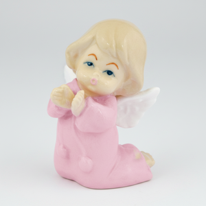 Sculture in Ceramica ANGELET ROSA h 65mm - Product Image 2