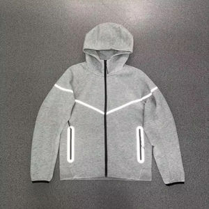 Nuevo Conjunto de Sudadera con Capucha y Pantalones Deportivos Reflectantes <span class=keywords><strong>Tech</strong></span> <span class=keywords><strong>Noir</strong></span> 2026 para Hombre, Ropa Deportiva Casual Reflectante, Chaqueta Reflectante - Product Image 5