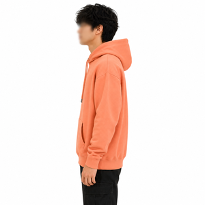 Custom Design <b>Orange</b> <b>Hoodies</b> For Men in premium quality Men's Heavyweight Full Sweatshirt Thick Fleece Jackets Custom LOGO - Product Image 2
