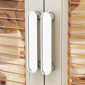 Armoire de rangement en plastique pliable à 3 niveaux, beige, mobile, avec roulettes, armoire portable, placard de rangement en plastique - Product Image 6