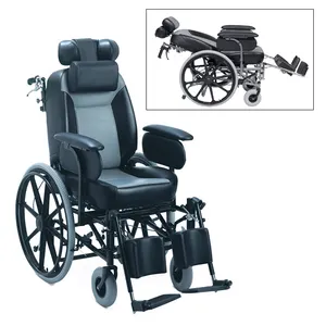 Serebral palsy için özel ihtiyaç kapalı tekerlekli sandalye eğim ve yaslanma tekerlekli sandalye