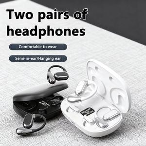 หูฟังแบบเปิดหูและแบบใส่ในหู Q25 โหมดคู่ ดีไซน์ 2-in-1 พร้อมจอ LED น้ำหนักเบา สวมใส่กระชับ เหมาะสำหรับการวิ่ง ออกกำลังกาย และใช้งานในชีวิตประจำวัน - Product Image 2