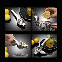 China Groothandel Hoge Kwaliteit RVS Limoen Handpers Handmatige Fruitpers Lime Sinaasappel Citrus Citroenpers