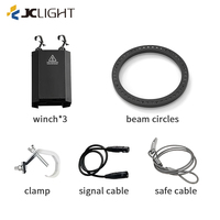 Éclairage cinétique LED 1-6m Cercles de faisceau cinétique Treuil de scène Dmx512 3d Plafond Lumières cinétiques colorées