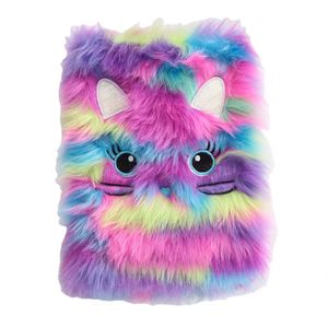 High Quality Thermal Binding Plush Cover Cute Mini Animal Custom Design Hardcover <b>A5</b> Notebook/Diary Kids Office Ladies USA - Product Image 4