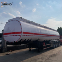 Semi-remorque à suspension mécanique tri-essieux de 28 tonnes avec pieds de stationnement et réservoir de carburant pour le transport et la livraison de pétrole en port africain