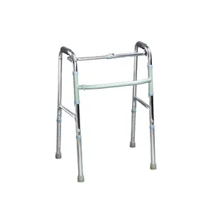 Hospital Equipment Lightweight Standing Frame Aluminum Folding Walking Aid Walker Frame For Disabled