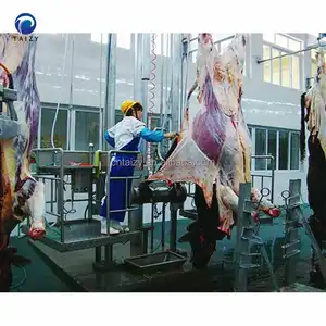 automatic cattle sheep pig slaughtering equipment meat processing equipment