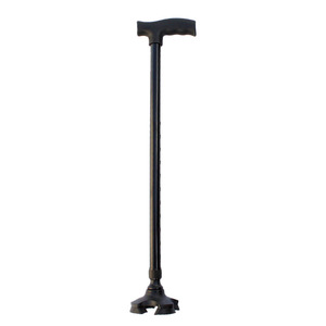 Bâton de marche télescopique en alliage d'aluminium réglable 70-95 cm à quatre pieds pour personnes âgées - Product Image 3