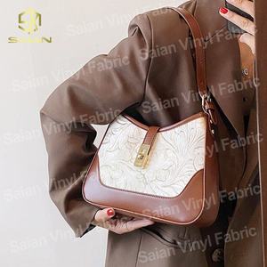 Pelle Sintetica Goffrata Stile <span class=keywords><strong>Vintage</strong></span> con Motivi Floreali Occidentali e Coda di Fenice 0,7MM per Borse, Scarpe e Stivali da Donna - Product Image 4