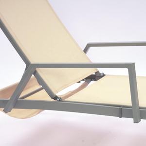 Tumbona KD para exteriores con reposabrazos y <span class=keywords><strong>ruedas</strong></span>, ajustable, reclinable, de cinco posiciones, completamente plana, para todo tipo de clima - Product Image 2